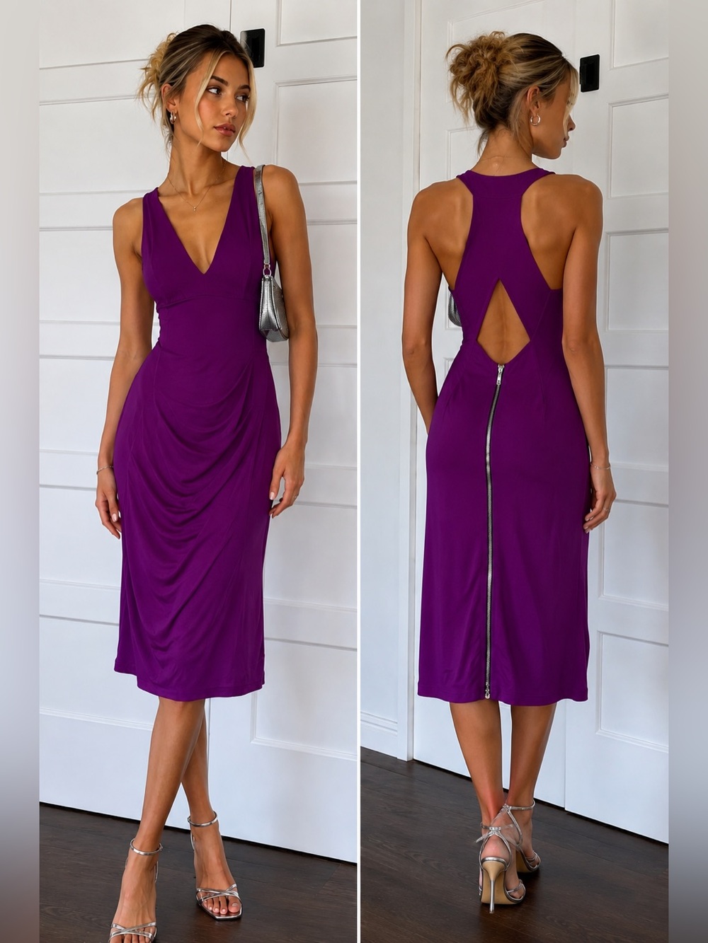 Yigal Azrouel Fuschia mini dress EUC